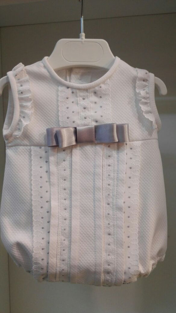 Pelele piqué y bodoqués gris  Creación Alves 378614