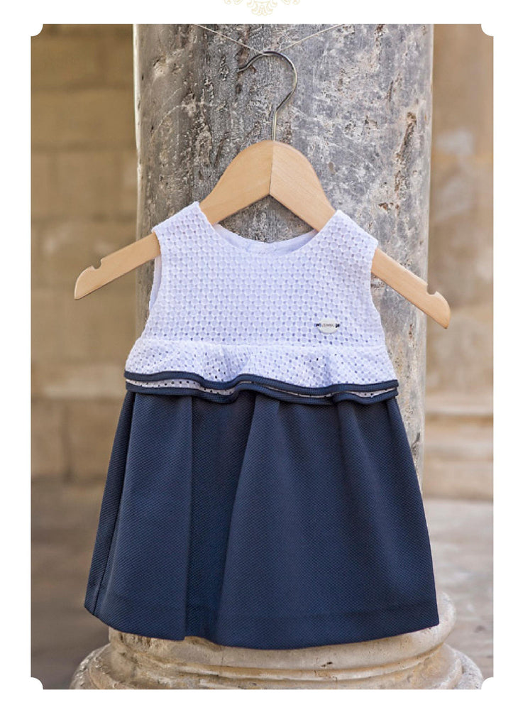 Vestido Marinero Algodón Marino-Blanco Artesanía Amaya 75412